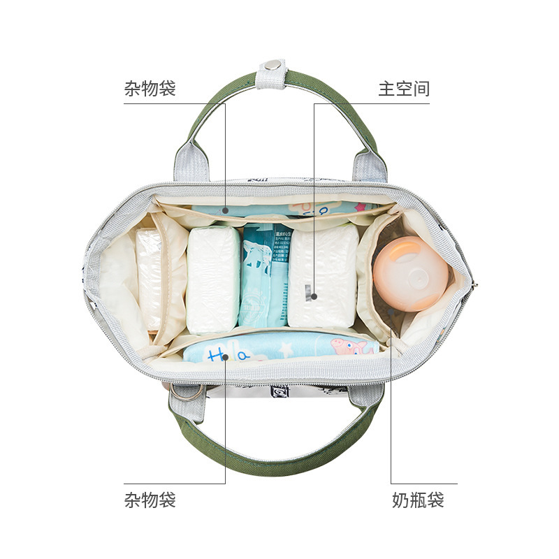 外出大容量妈咪包便携遛娃防泼水收纳包多功能手提双背待产母婴包|undefined