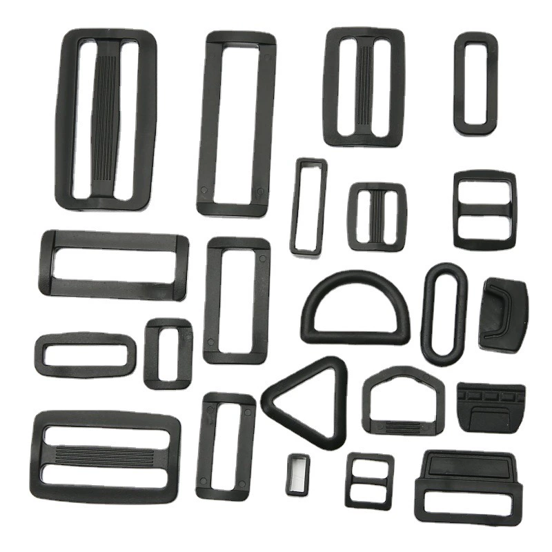 Factory direct selling luggage accessories Plastic square buckle word buckle second gear buckle connection buckle plastic adjustment buckle