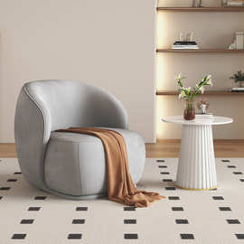 现代简约沙发椅北欧轻奢单人沙发服装店铺网红休息区接待洽谈创意