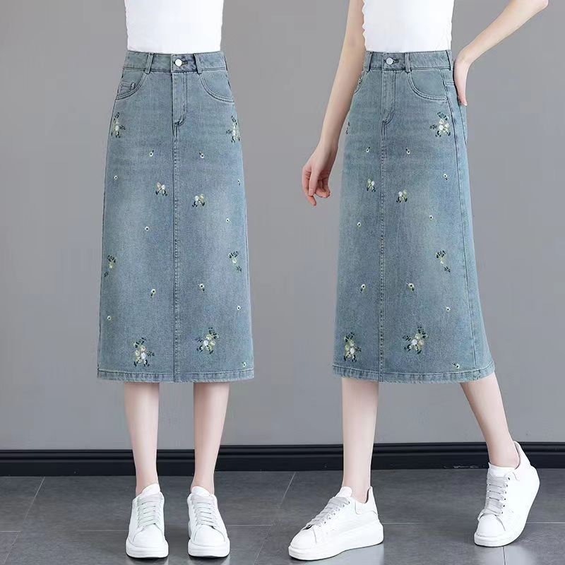 Summer denim skirt