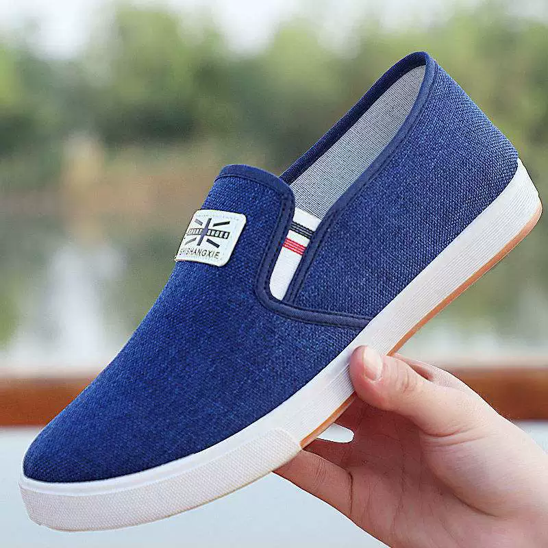 Slip-ons, summer footwear, breathable low sneakers for leisure, cloth sports shoes, autumn