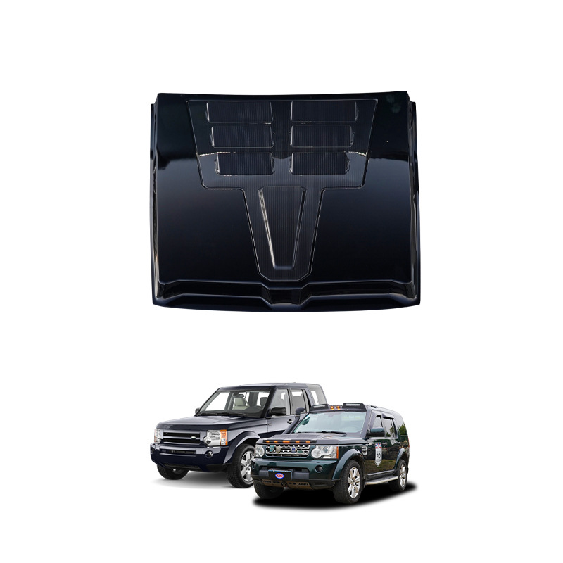 TXR es adecuado para Land Rover Discovery 3 4 Cubierta de la máquina de fibra de carbono Cubierta de la máquina de doble capa modificada For Discovery