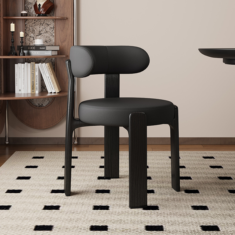 Sillas de comedor de madera sólida retrógrada francesa sillas de comedor de estilo medieval sillas de diseño de alta calidad sillas de respaldo nórdicas