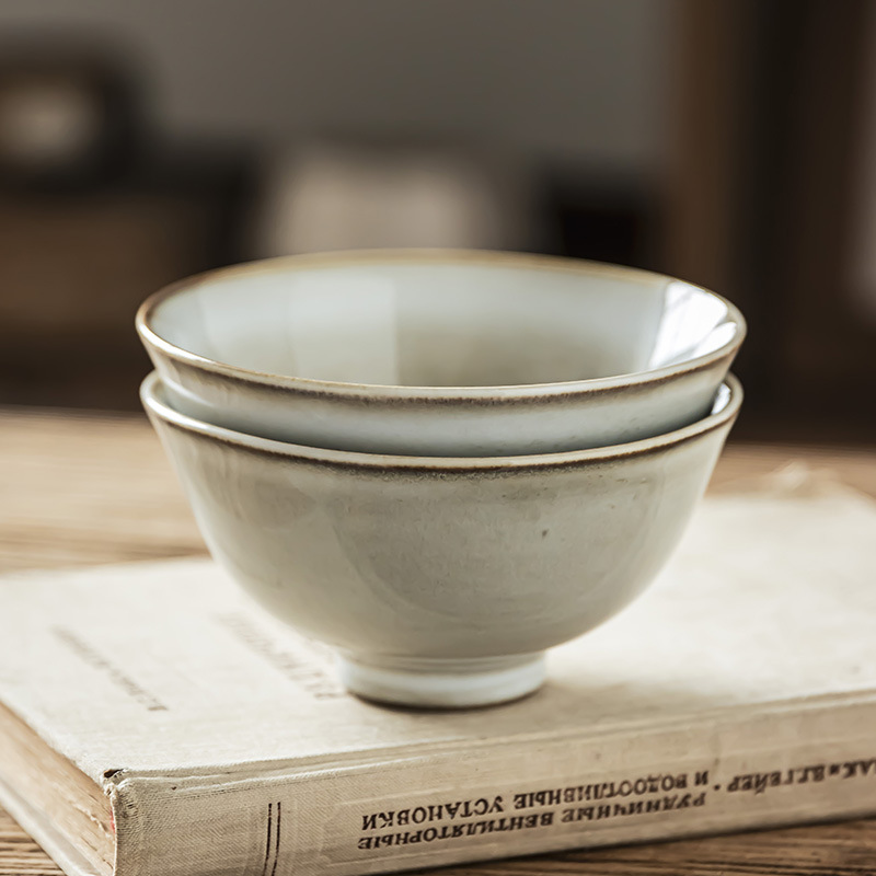 Tacos de arroz retro japonés trazado creativo tazón de cubiertos tazón mayorista casero desayuno tazón de auriculares tazón de postre de restaurante