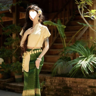 D5K Duoli Dai Yunnan Travel Outfit Xishuangbanna Dai Ethnic Clothing for Women during the Water Splashing Festival