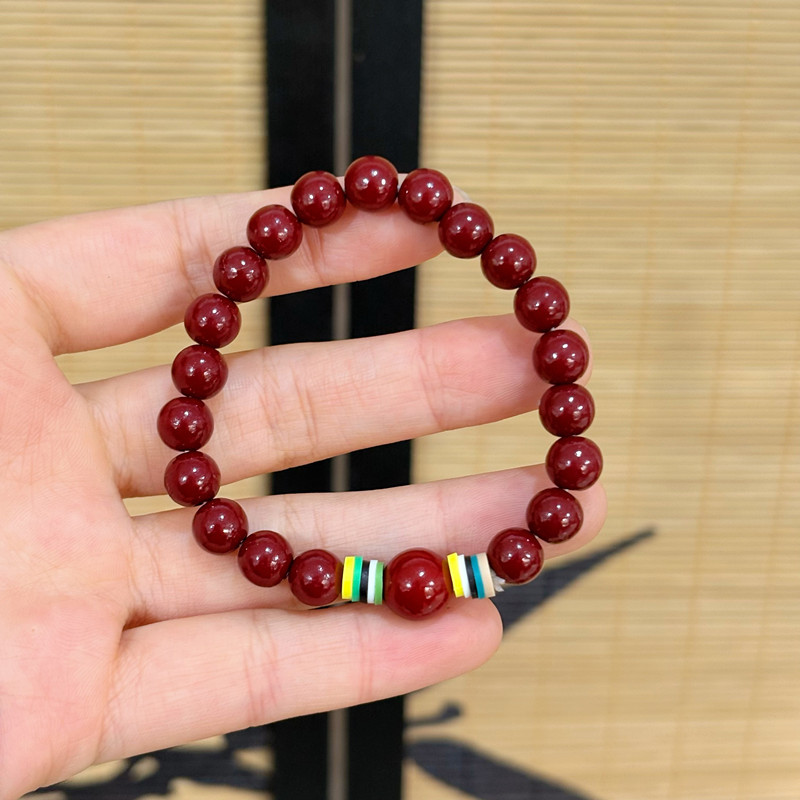 Nuevo estilo de cuentas coloridas de cinco líneas para hombres y mujeres pulsera de anillo único pulsera en vivo explosión