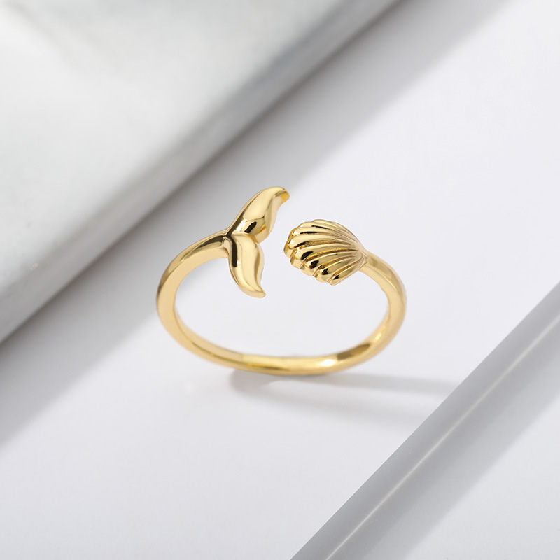 New Whale Tail Adjustable Ring display picture 4