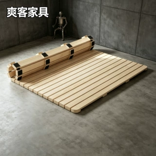 实木排骨架榻榻米加厚护腰硬床板透气防潮可折叠地铺加厚床架床托