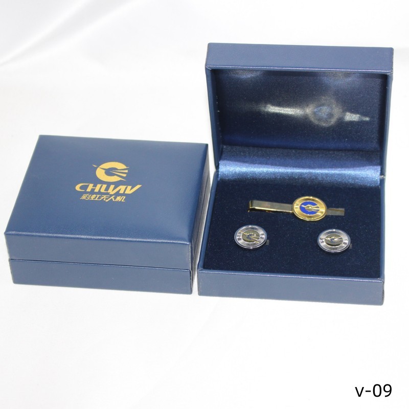 批发金属领夹盒厂家专业定做袖扣盒供应绒布包装盒PU皮包装盒