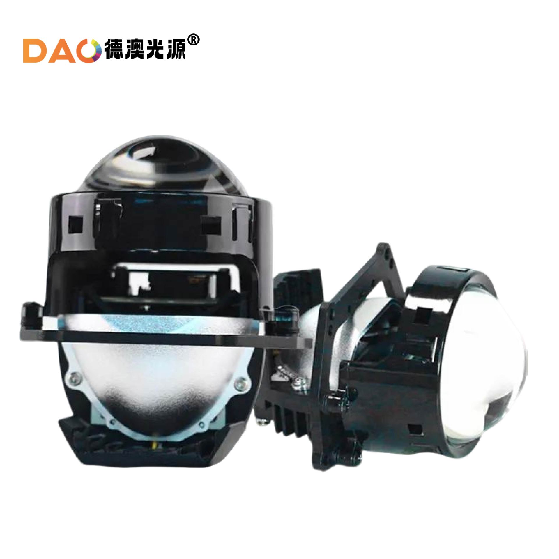 Nueva venta caliente PL7 lente de doble luz 3.0 lente de faro LED de automóvil super brillante condensador sin pérdida de luz de automóvil