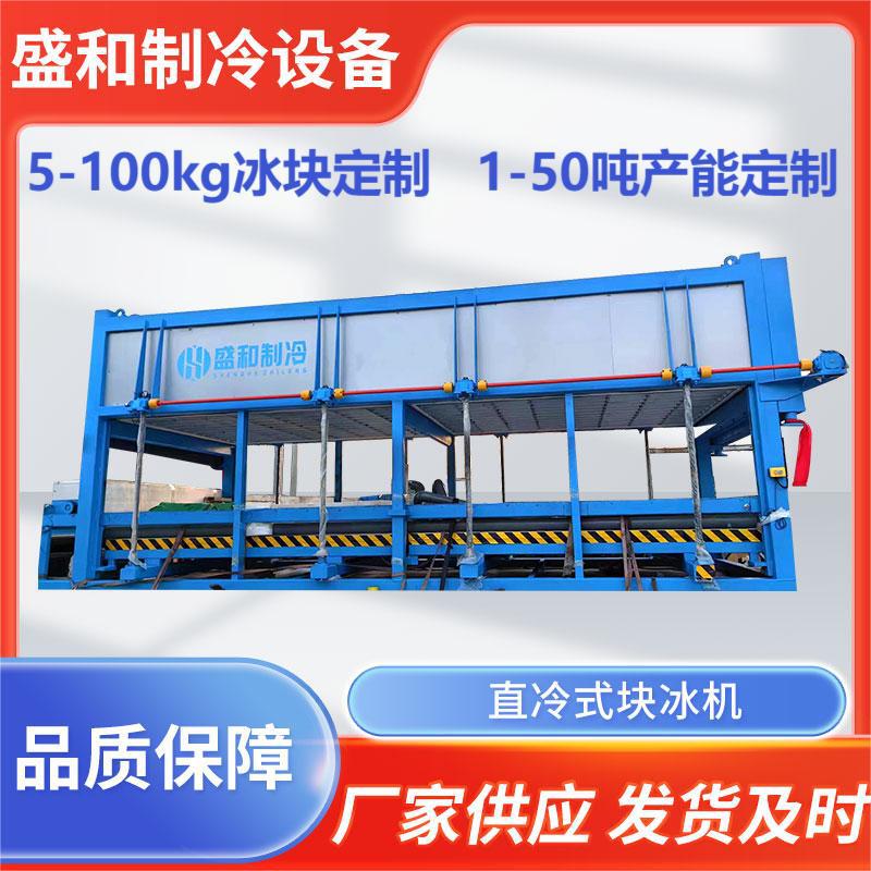 Shandong Shenghe 100kg Ice Block Direct Cooling Ice Machine Industrial Ice Making Equipment Large Ice Machine Commercial
