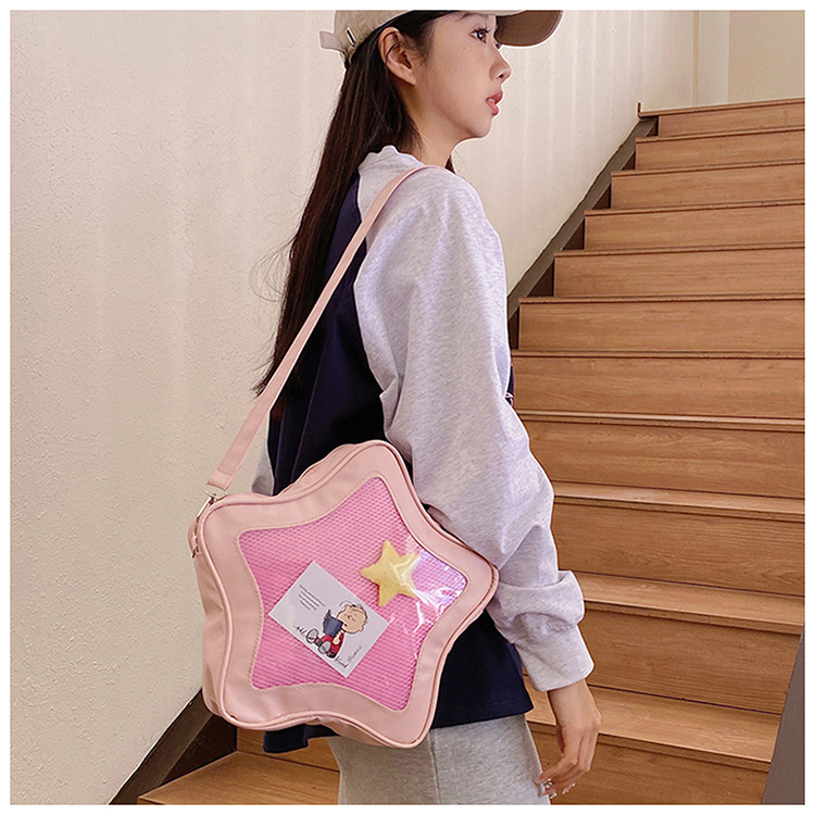 This year's popular color bags, 2025 new star bags, Japanese-style sweet single-shoulder bags, crossbody bags, women's bags, cross-border undefined