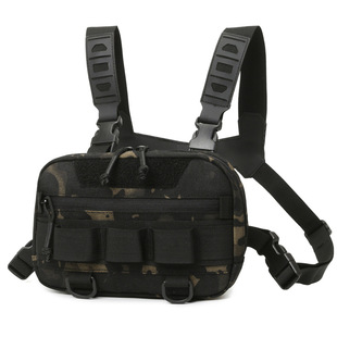 Seiko Tactical Vest Chest Hanging Multifunctional Outdoor Military Fan MPCS Mobile Chest Hanging Bag Vest Luya Bag