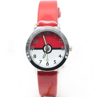Cartoon Children's Watch Primary School Student Pokemon Ball Belt Life Waterproof Electronic Factory British Watch