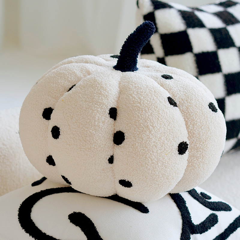↤↤↤Teddy velvet polka dot pumpkin 35cm↦↦↦