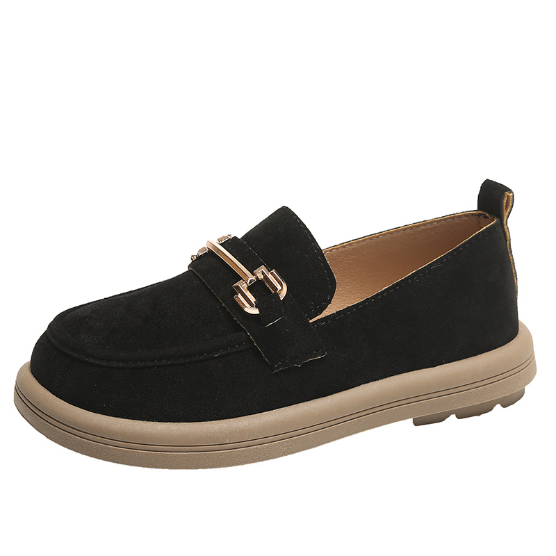 Women's thick soled solid color comfortable small single shoes, college style Lefu shoes, outdoor versatile shoes_voghion.com