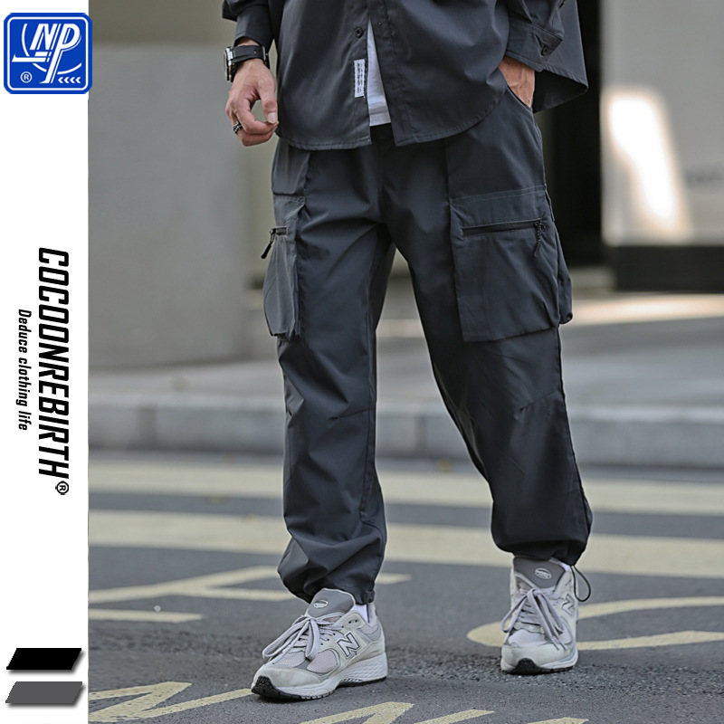 NP men's autumn and winter New Japanese paratrooper functional pants cityboy casual pants multi-pocket overalls pants for men and women