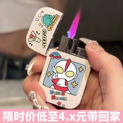 【一件代發】玉桂狗Kitty貓網紅打火機可愛卡通粉色火焰創意防風i