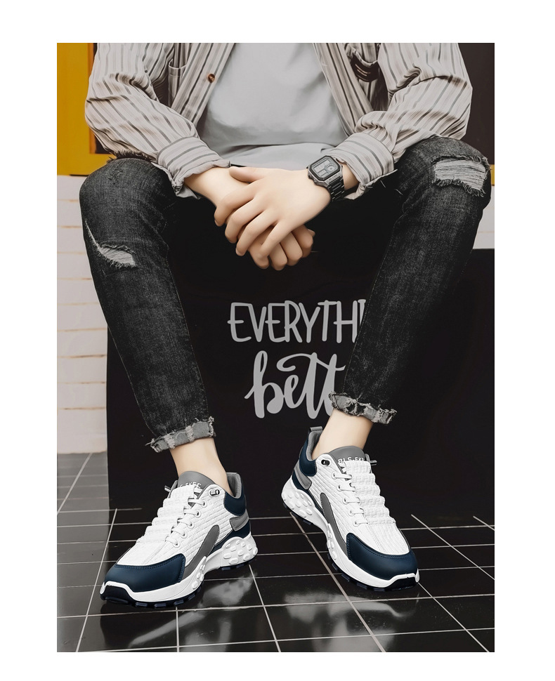 Chaussures pour hommes confortables et neuves, chaussures de sport à semelle épaisse tout-en-un, décontractées pour hommes_voghion.com