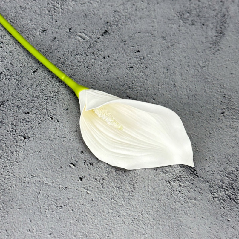 Artificial pu solo cala lirio flor artificial fábrica al por mayor pequeña herradura loto casa decoración de la boda botella flor Decoración
