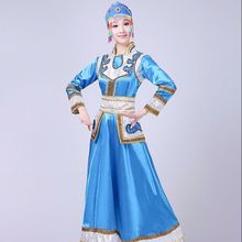 新款蒙古族成人表演服装女少数民族内蒙古袍筷子舞舞蹈演出服长裙
