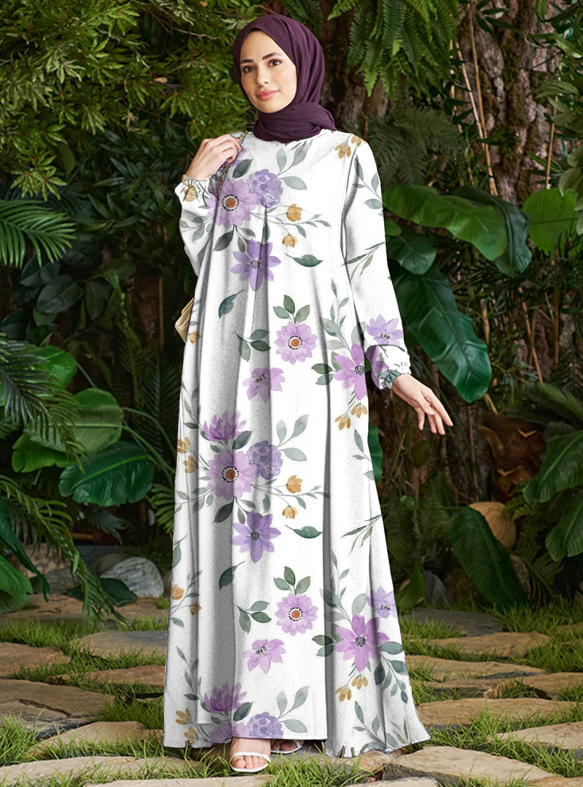 Robe imprimée automne 2025 pour femme, en polyester, idéale pour le commerce transfrontalier et les marchés européens et américains._voghion.com