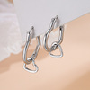 Fashionable universal sophisticated short earrings, 2023, internet celebrity, simple and elegant design