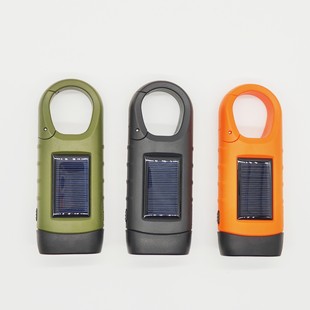 Emergency power bank Flashlight solar flashlight hand power flashlight emergency power flashlight