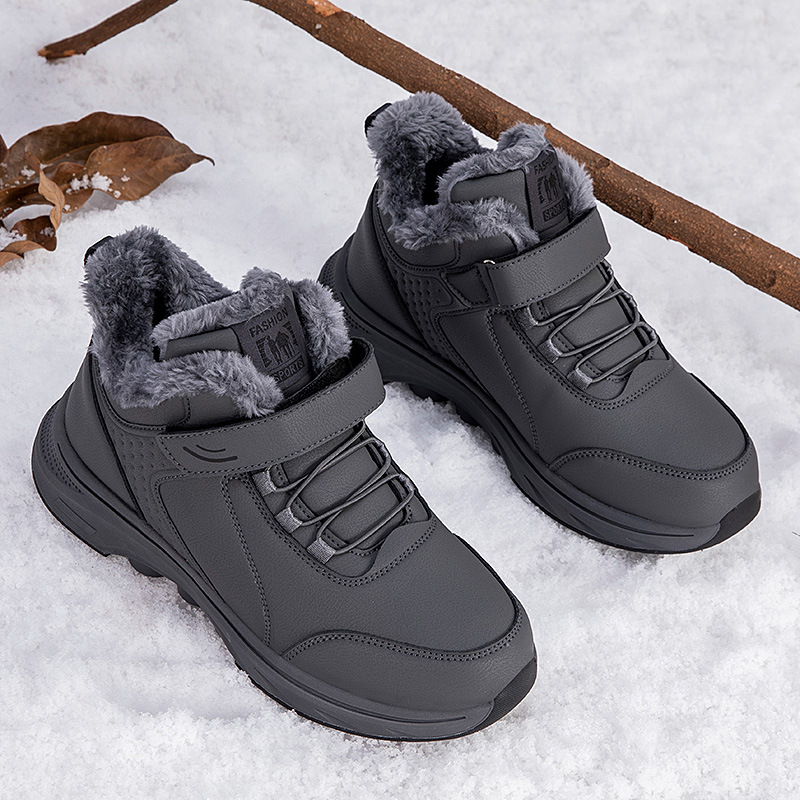 Zapatos de invierno de alta altura para personas mayores y zapatos de algodón de lana zapatos de mamá zapatos de deporte casuales zapatos de nieve zapatos de mediana edad image 10