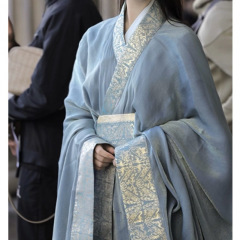 新款汉服战国袍直复原直裾宫廷古装摄影服装女影楼