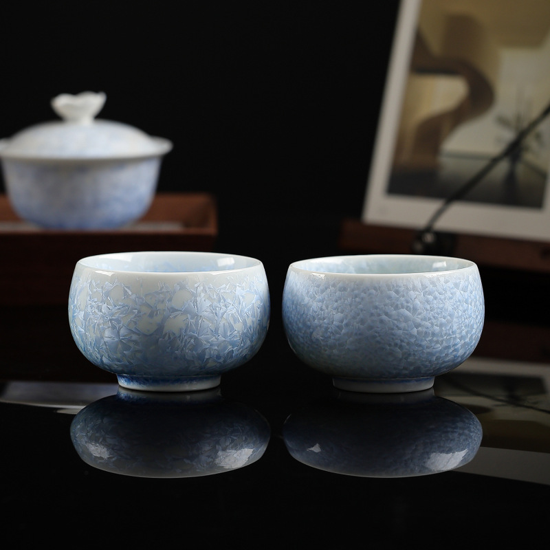 高温窑变冰晶釉主人杯茶杯茶具礼品公司周年庆店庆活动伴手礼logo|undefined