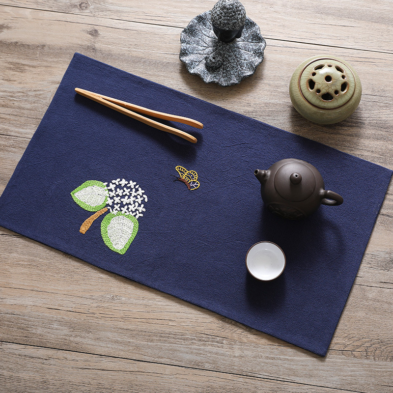 Alfombra de té verde sin posavasos