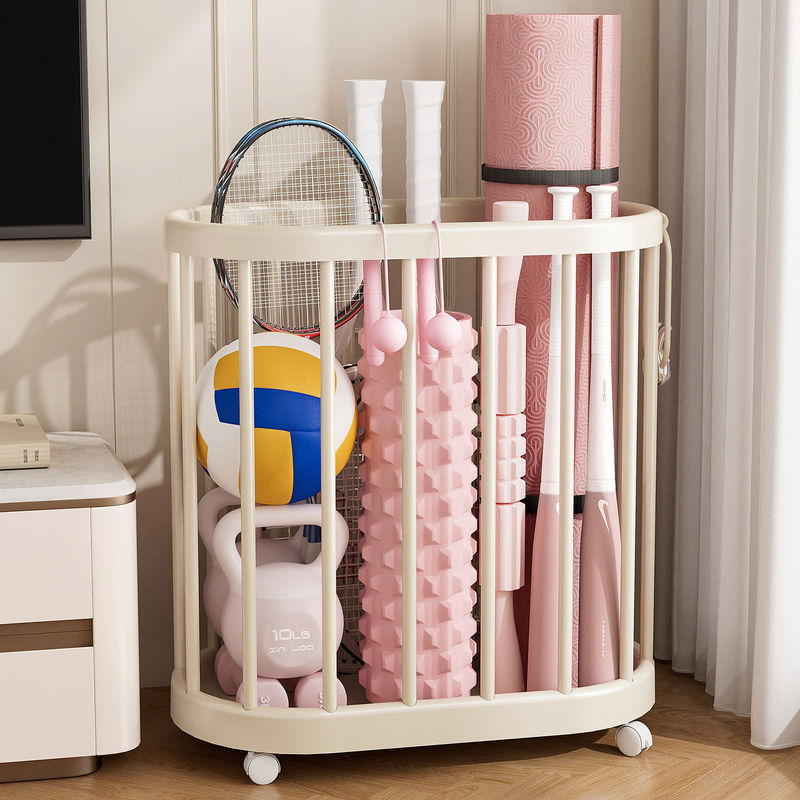 Storage Basket for Home Use, Yoga Mat, Sports Equipment, Basketball, Sports Goods Storage Organizer, Fitness Equipment Storage Rack Storage Basket for Home Use, Yoga Mat, Sports Equipment, Basketball, Sports Goods Storage Organizer, Fitness Equipment Storage Rack