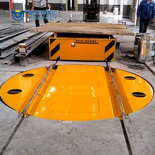 90度转弯轨道转盘 承重平台转运小车地坑旋转电动轨道转盘车