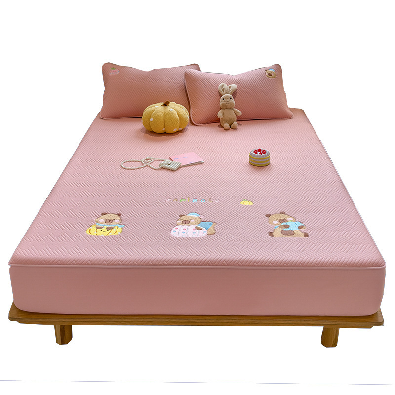 Cama de algodón de clase A 2025 nueva cubierta de cama general de cuatro estaciones todo incluido cubierta protectora de colchón grueso cubierta de sábanas cubierta de cama