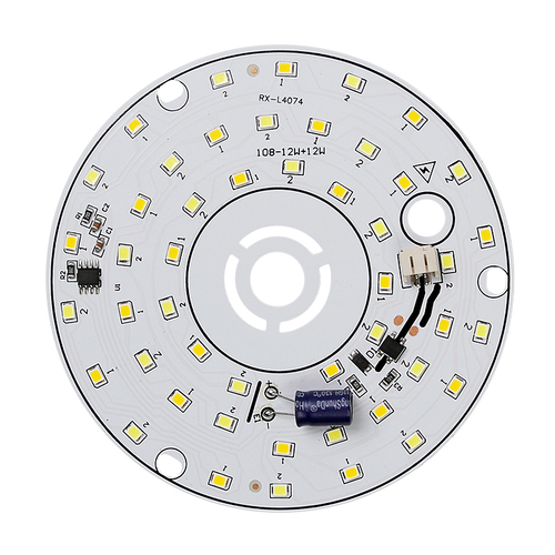 220V免驱动灯板led灯片圆形北欧灯 光源配件替换家用吊灯灯泡贴片