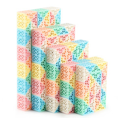 Stylish Hollow Macaron-Colored 24-Section Versatile Magic Ruler, Folding Snake-Shaped Magic Ruler Toy—Available in 36-Section and 72-Section Variants, Wholesale Price