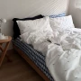 小清新白色全棉纯棉被套