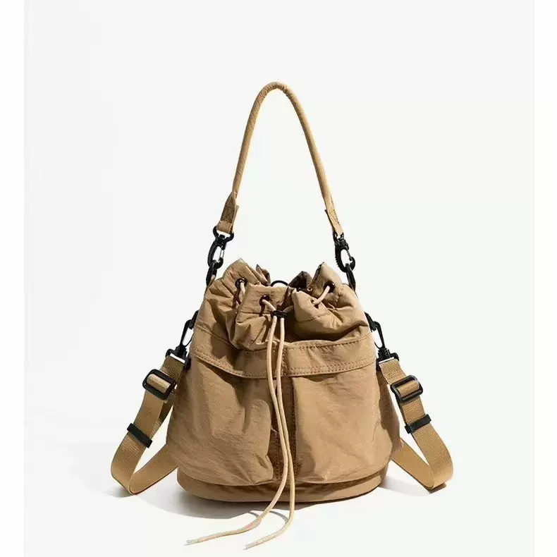 高级纯色男女包中性风大容量休闲旅行背包多口袋户外登山运动双肩