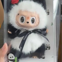 熊猫现货高品质改娃搪胶公仔毛绒玩偶娃娃钥匙挂件