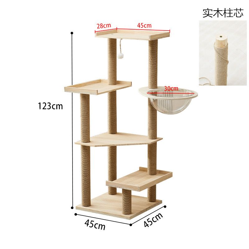 47개의 단단한 나무 기둥 코어