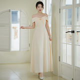 Платье подружки невесты, лонгслив, элегантное вечернее платье, изысканный стиль