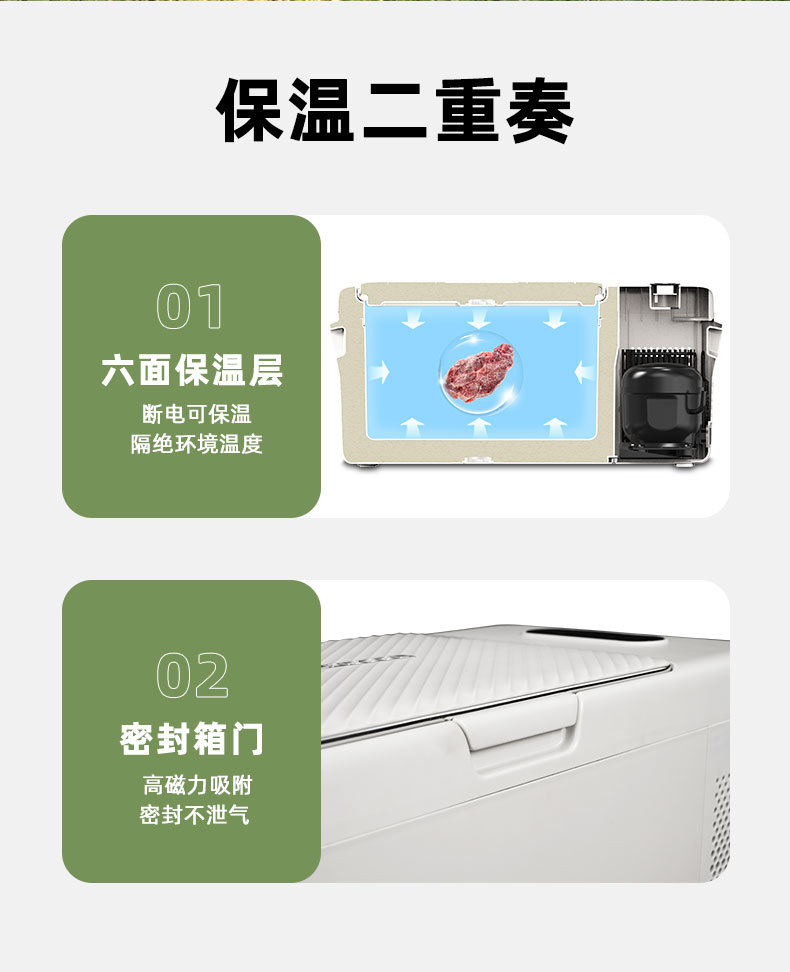 Binghu Compressed Car Refrigerator Car Home Dual-Use Refrigeration and Refrigeration 12V24V Portable S15 Dormitory Small Refrigerator