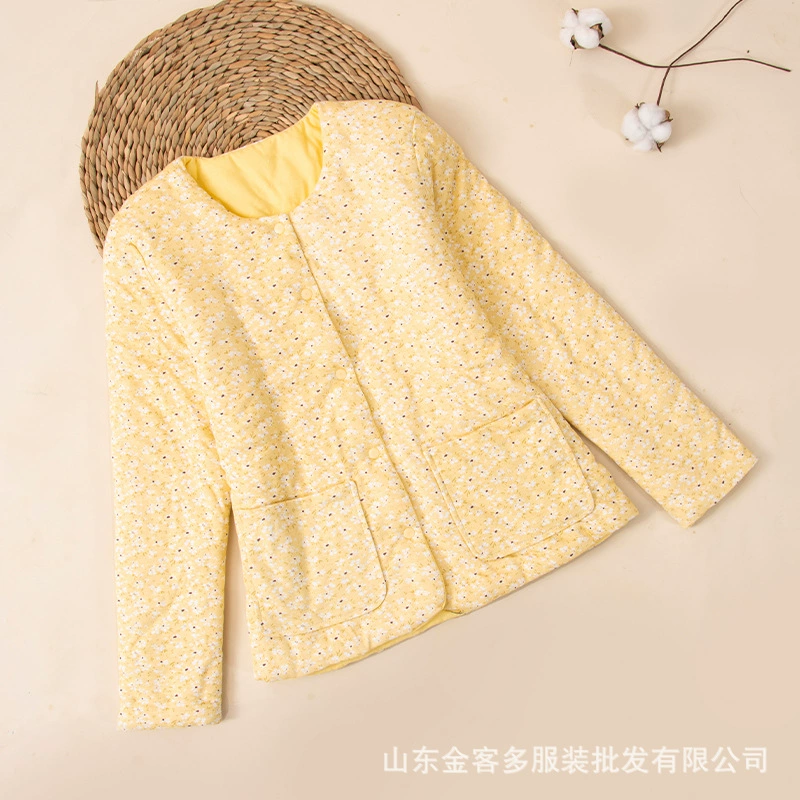 Хлопковая внутренняя рубашка маленькая хлопчатобумажная куртка женская тонкая хлопковая куртка