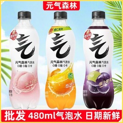 元气森林气泡水0糖0脂0卡无糖汽水480ml15瓶整箱白桃葡萄批发