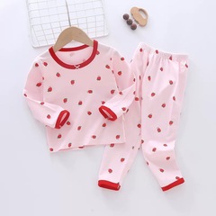 Children's underwear set pure cotton new boy's home clothes baby warm girl's autumn clothes autumn pants set children's clothing