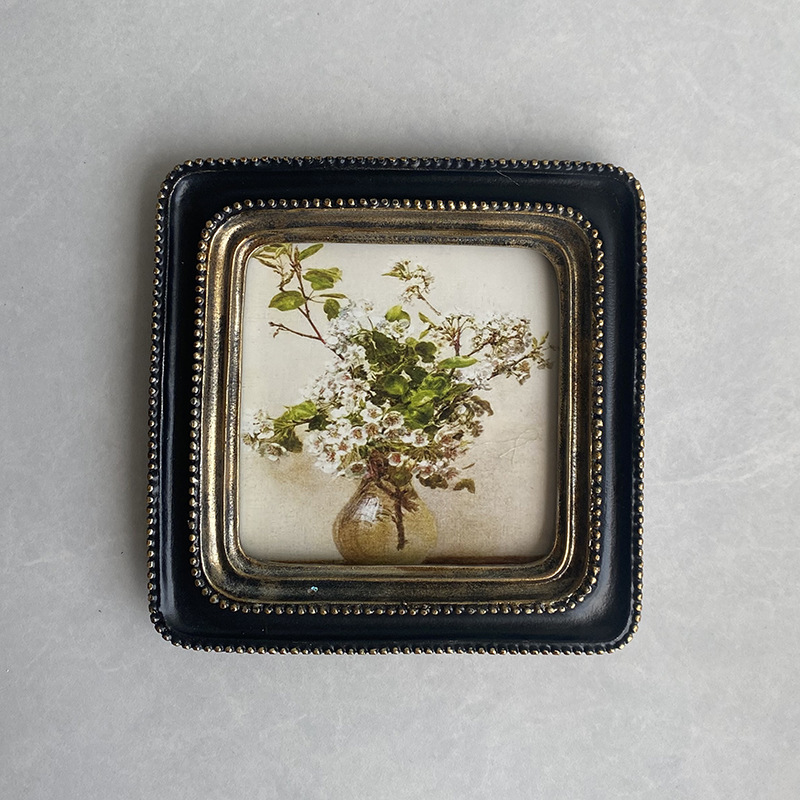 Foreign Trade American Wall-Mounted Black Photo Frame Ornaments Living Room Sofa Bedroom Decoration Simple Bedside Picture Frame Photo Frame