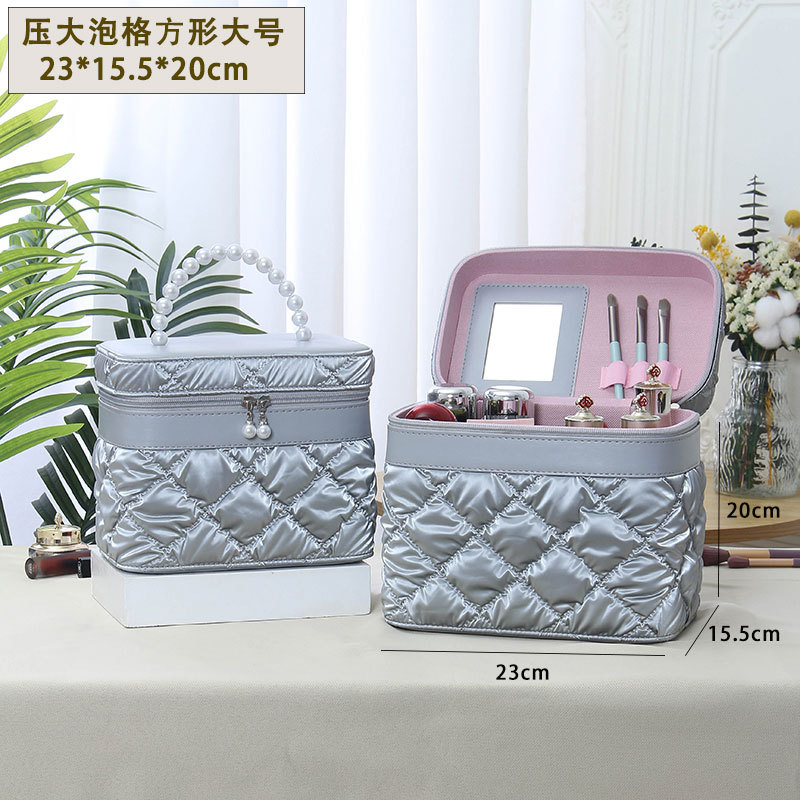 Nuevo estuche de maquillaje de burbujas, estuche de mano de alta calidad, estuche impermeable, bolsa de cosméticos portátil de gran capacidad al por mayor