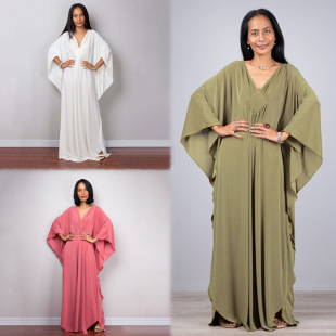 European and American Cross-Border European and American New Beach Skirt with Middle Braided Loose Vacation Robe Bikini Sun Protection Shirt Swimsuit for Women