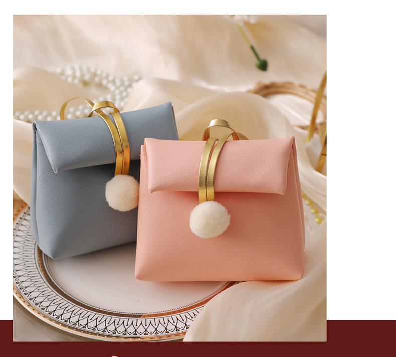 1 Piece Quantity Anniversary, Wedding Occasion Wedding Season Solid Color Pu Leather Anniversary Wedding Wedding Candies Box